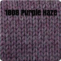 Purple swatch knit with Alpaca Yarn Co. Classic Alpaca yarn.