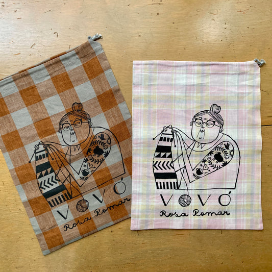 Vovó Project Bag Accessories Retrosaria Rosa Pomar Hillsborough Yarn Shop
