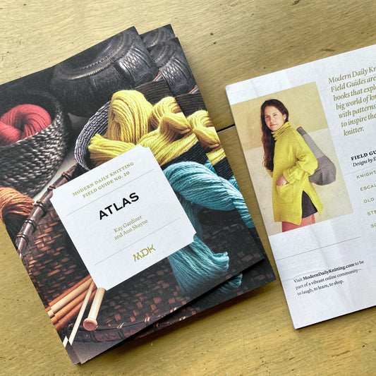 Copies of Modern Daily Knitting Field Guide 20: Atlas.