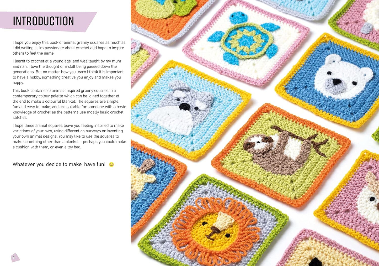 20 Animal Granny Squares to Make