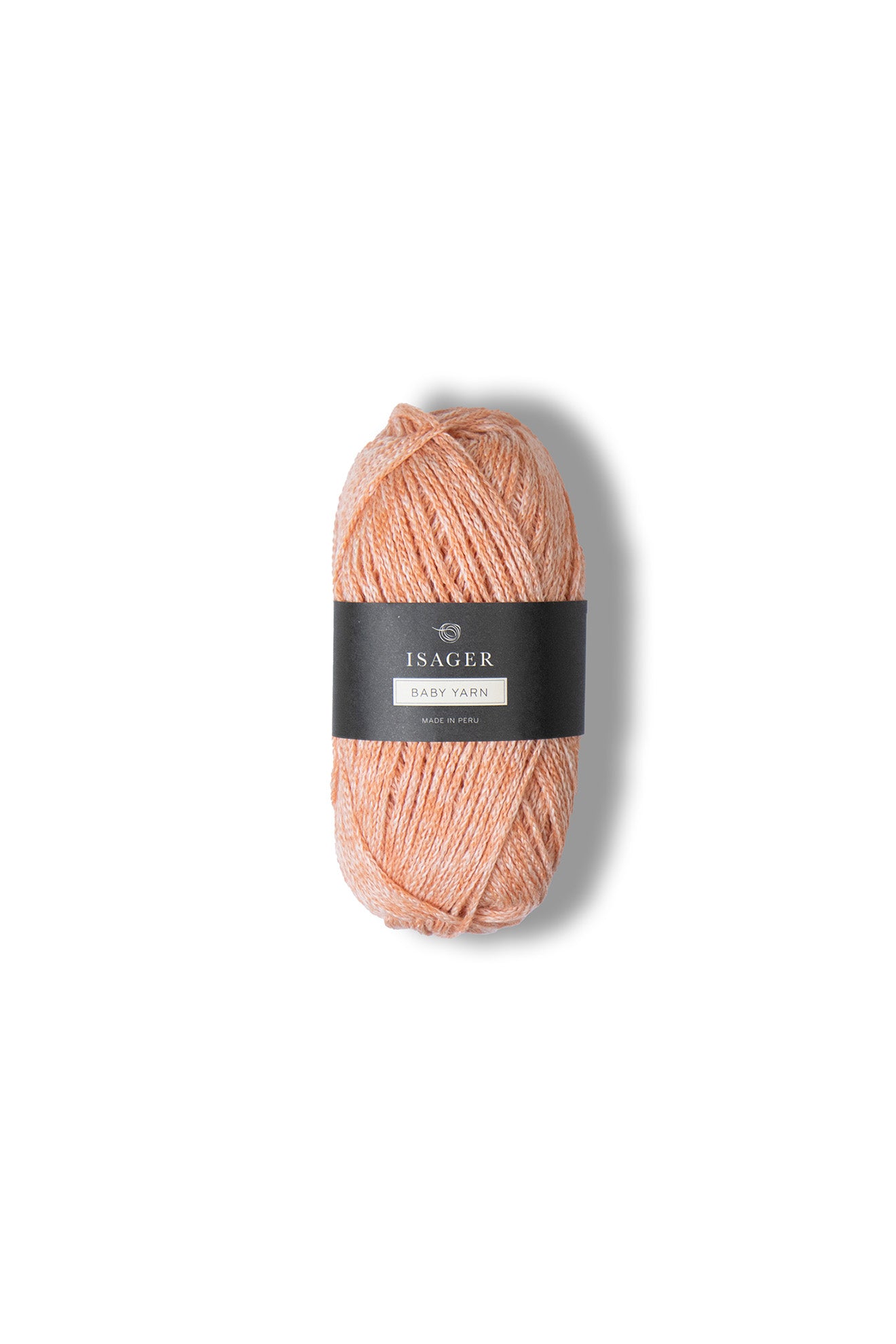 Light coral orange ball of Isager Baby Yarn