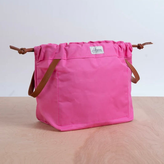 Magner Co Knitty Gritty knitting project bag in Original size, Hot Pink colorway