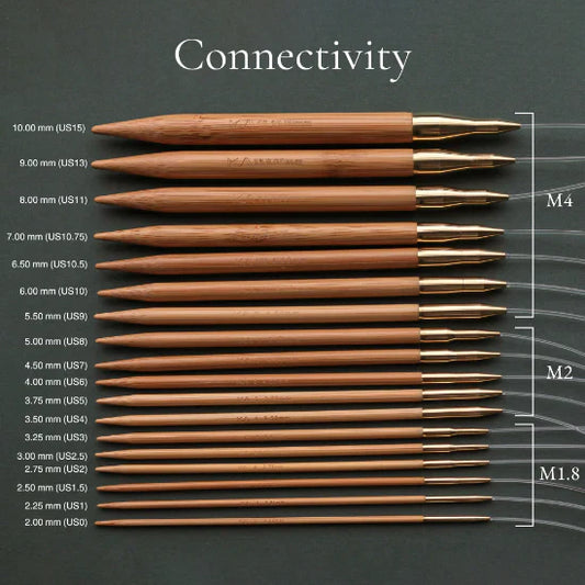 Seeknit CURVE Koshitsu Interchangeable Needles - Grand Set - 10cm (4"), 8 Sizes