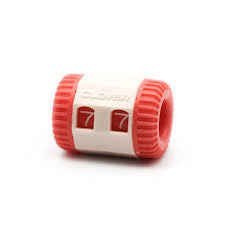 Clover Knitting Register, a pink and white row counter