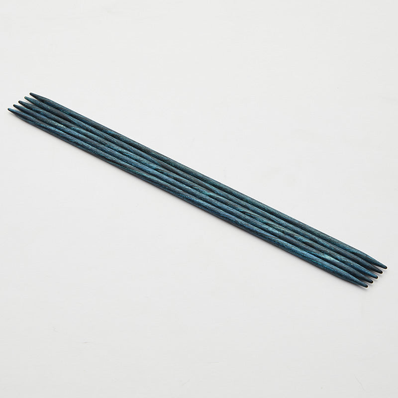 Set of 5 blue green Dreamz double pointed needles.
