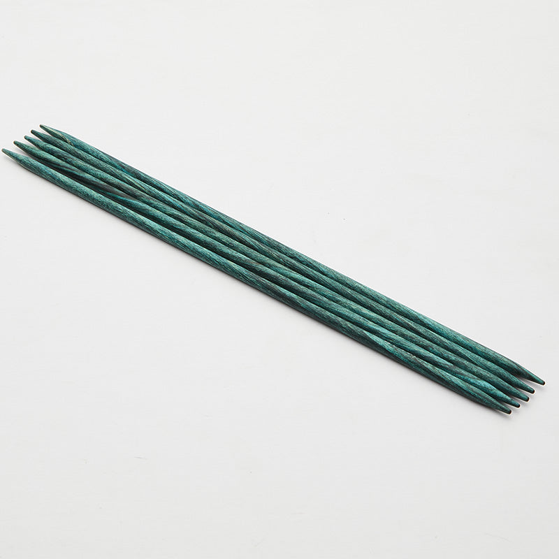 Set of 5 teal Dreamz double pointed needles.