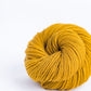 Skein of mustard yellow Brooklyn Tweed Arbor yarn in color Klimt - Hillsborough Yarn Shop - Hillsborough, NC, USA