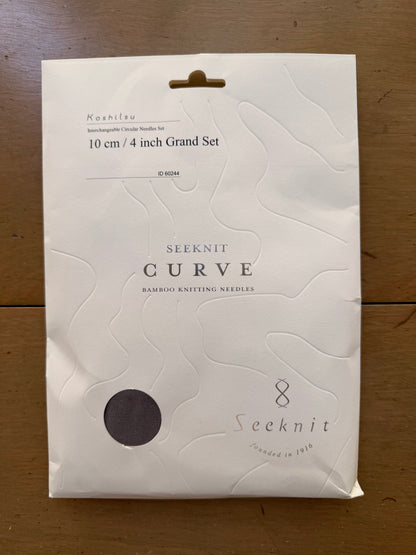 CURVE Koshitsu Interchangeable Needles - Grand Set - 10cm (4"), 8 Sizes Needles KA Seeknit Hillsborough Yarn Shop