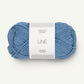 Bright blue ball of Sandnes Garn Line yarn. 