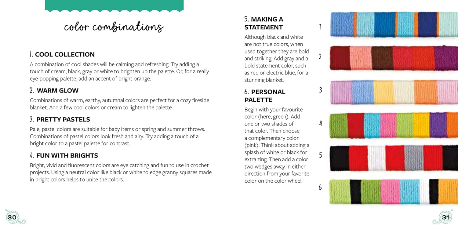 The Bright and Bold Granny Square Card Deck Books Search Press Hillsborough Yarn Shop