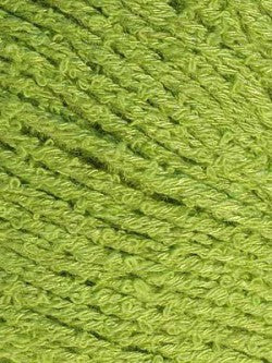 Close-up image of bambouclé yarn from Elsebeth Lavold in bright moss.