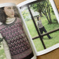 Yuco Sakamoto’s My Fair Isle Journey book, lying open to a photo of people wearing colorful fair isle garments. 