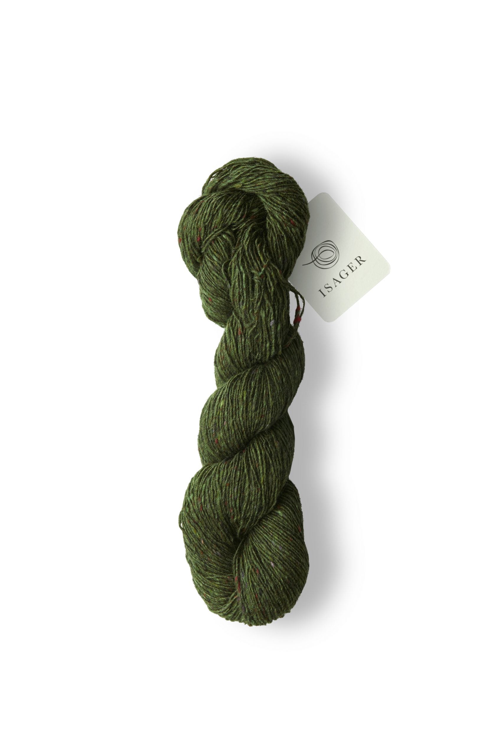 Isager Yarn Tweed - color Bottle Green - Hillsborough Yarn Shop