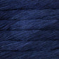 Skein of semisolid dark blue Malabrigo Caprino yarn. 