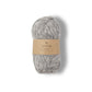 Medium gray ball of Isager Eco Baby yarn. 