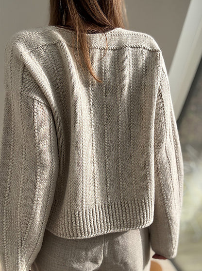"Flow Loop V Neck" Sweater Class (Dec.-Feb. session)