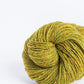 Chartreuse ball of Brooklyn Tweed Loft yarn. 