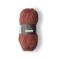 Brick red ball of Isager Highland Wool yarn in color Chili - for sale at Hillsborough Yarn Shop, NC, USA. 