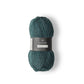 Dark teal ball of Isager Highland Wool yarn. 