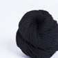 Skein of black Brooklyn Tweed Arbor yarn in color Kettle - Hillsborough Yarn Shop - Hillsborough, NC, USA