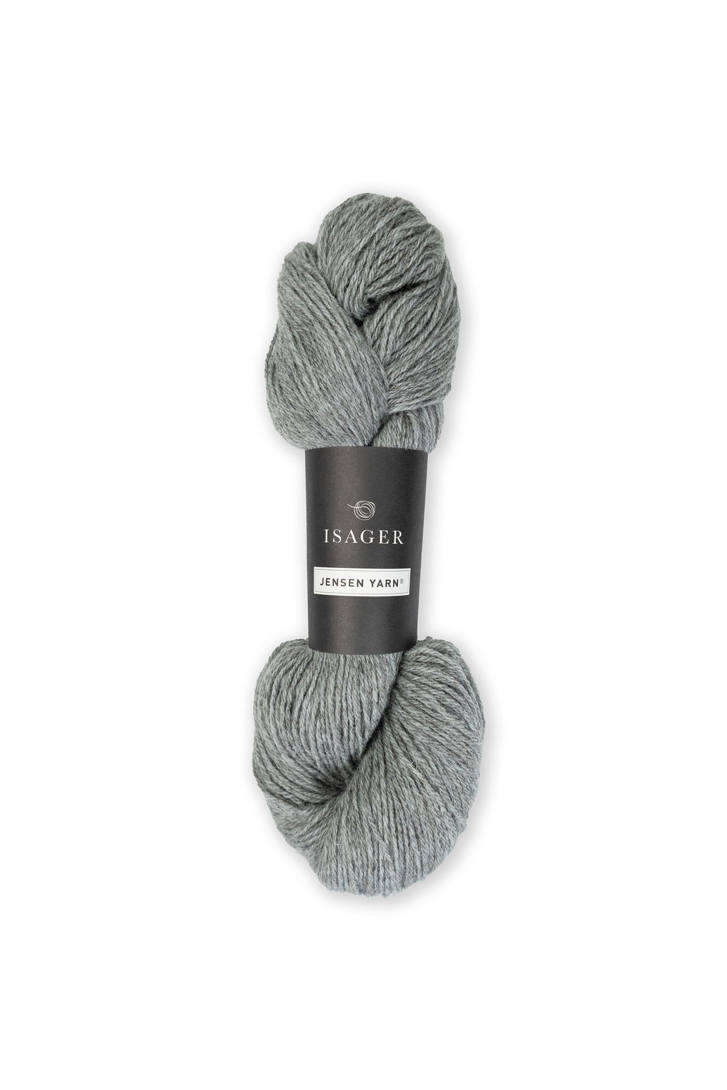 Light heathered blue skein of Isager Jensen yarn in color 10s - Hillsborough Yarn Shop, NC, USA. 