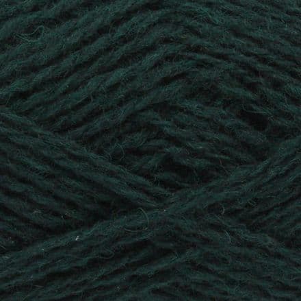 Heathered dark teal green yarn - Jamieson's Shetland Spindrift in Bottle.