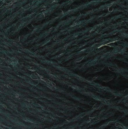 Heathered dark gray-green yarn - Jamieson's Shetland Spindrift in Pine Forest.