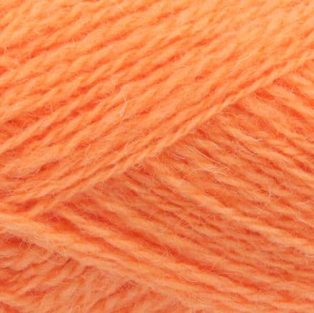 Bright, juicy orange yarn - Jamieson's Shetland Spindrift in Tangerine.