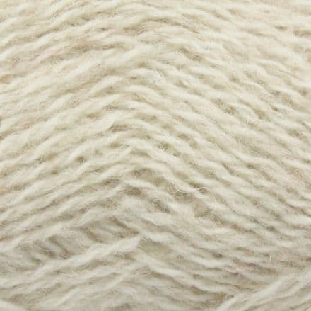 Solid off-white yarn - Jamieson's Shetland Spindrift in Eesit White.