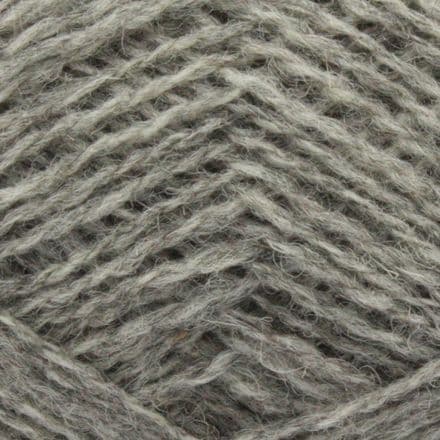 Heathered, very light gray-brown yarn - Jamieson's Shetland Spindrift in Sholmit.