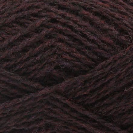 Dark Purple-red - Jamieson's Shetland Spindrift yarn in Havana.