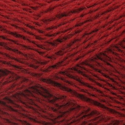 Deep warm red - Jamieson's Shetland Spindrift yarn in Madder.