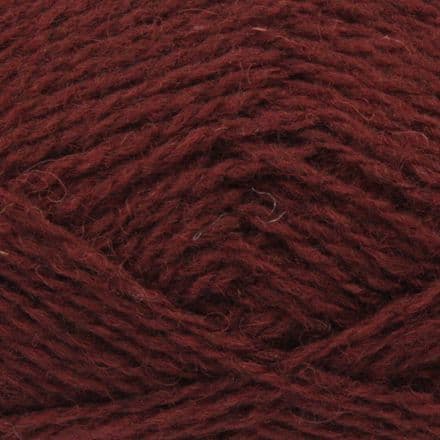 Dark red-brown - Jamieson's Shetland Spindrift yarn in Copper.