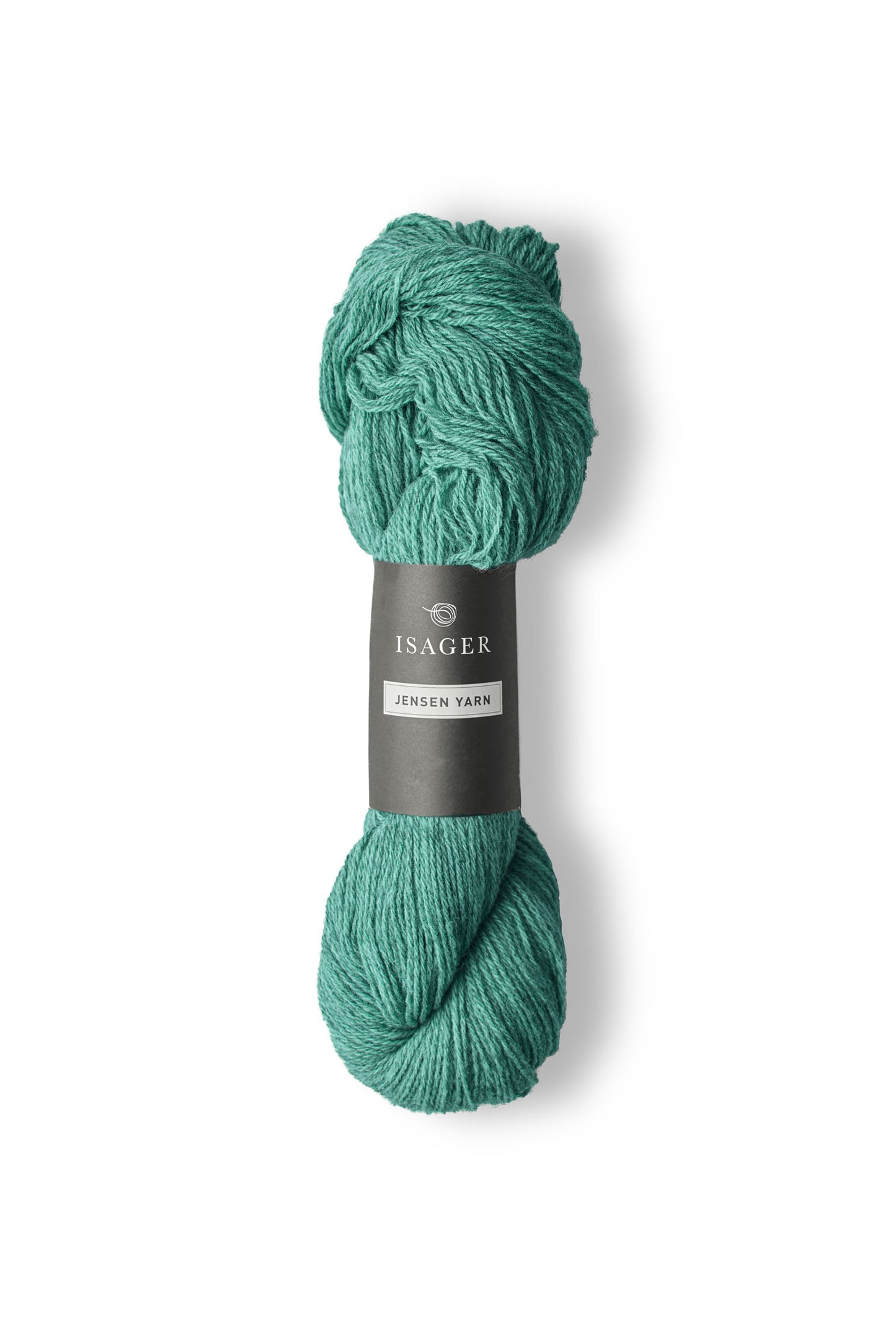 Teal skein of Isager Jensen yarn in color 26s - Hillsborough Yarn Shop, NC, USA. 