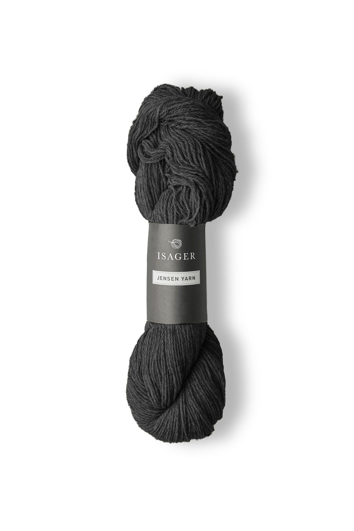 Black skein of Isager Jensen yarn. 