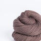 Skein of medium gray brown Brooklyn Tweed Arbor yarn in color Carob - Hillsborough Yarn Shop - Hillsborough, NC, USA