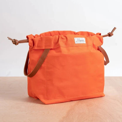 Magner Co Knitty Gritty knitting project bag in Original size, Orange colorway