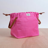 Magner Co Knitty Gritty knitting project bag in Original size, Hot Pink colorway