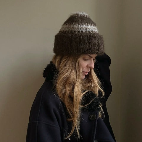 Norma Beanie, copyright My Favorite Things Knitwear