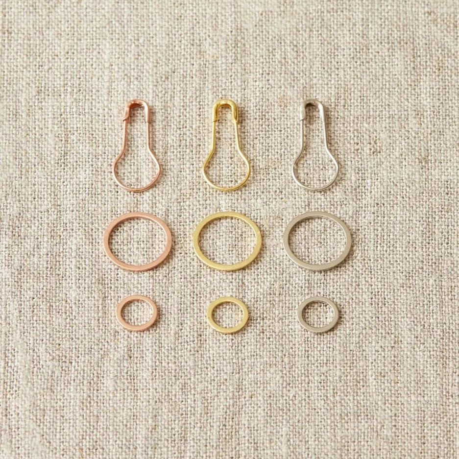 Precious Metal Stitch Markers - Hillsborough Yarn Shop