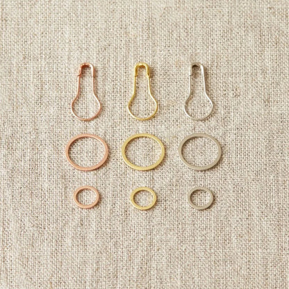 Precious Metal Stitch Markers - Hillsborough Yarn Shop