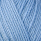 Close up on sky blue ball of Berroco Ultra Wool yarn.