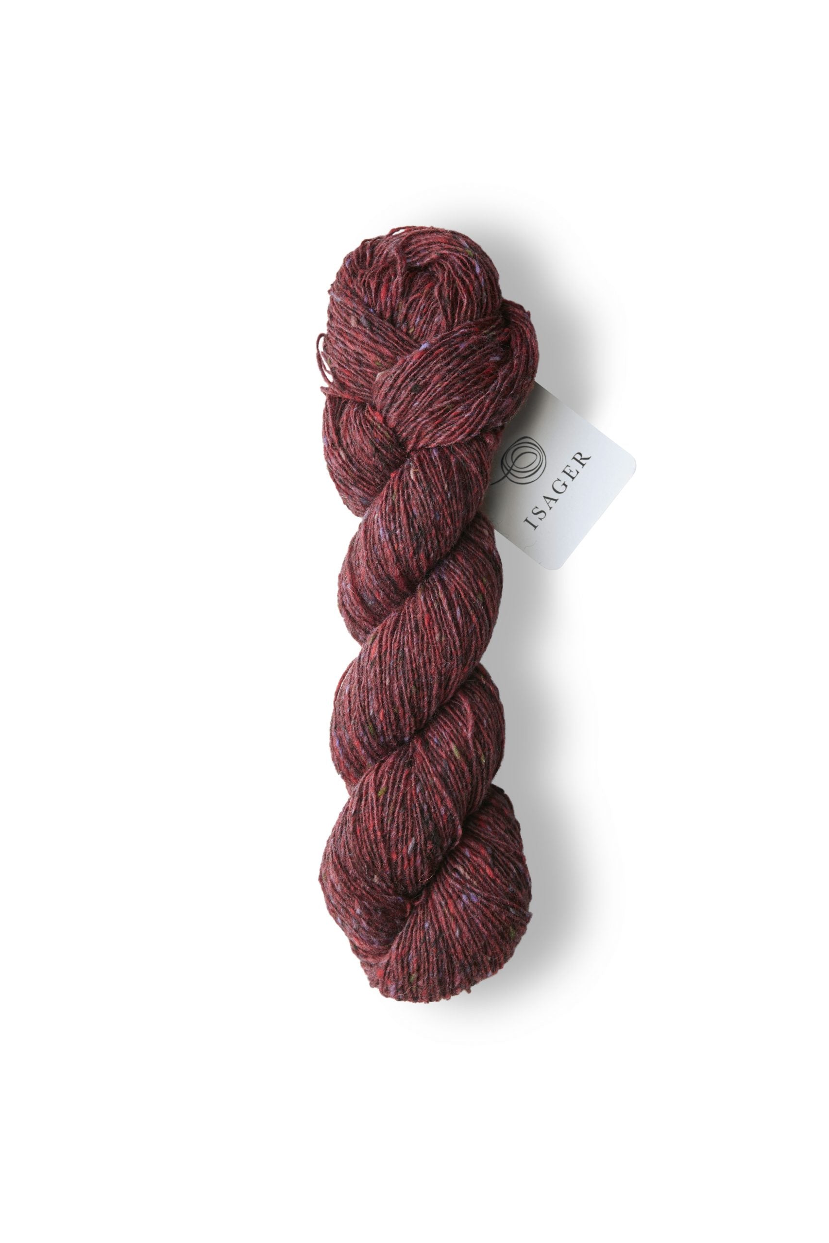 Isager Yarn Tweed - color Wine - Hillsborough Yarn Shop - Hillsborough, NC, USA