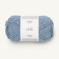 Light blue ball of Sandnes Garn Line yarn. 