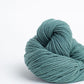 Skein of medium blue green Brooklyn Tweed Arbor yarn in color Lovat - Hillsborough Yarn Shop - Hillsborough, NC, USA