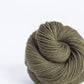 Skein of khaki green Brooklyn Tweed Arbor yarn  in color Parka - Hillsborough Yarn Shop - Hillsborough, NC, USA