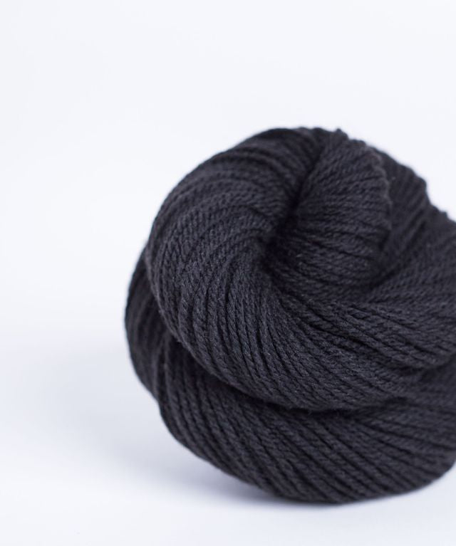 Skein of charcoal gray Brooklyn Tweed Arbor yarn in color Porter - Hillsborough Yarn Shop - Hillsborough, NC, USA