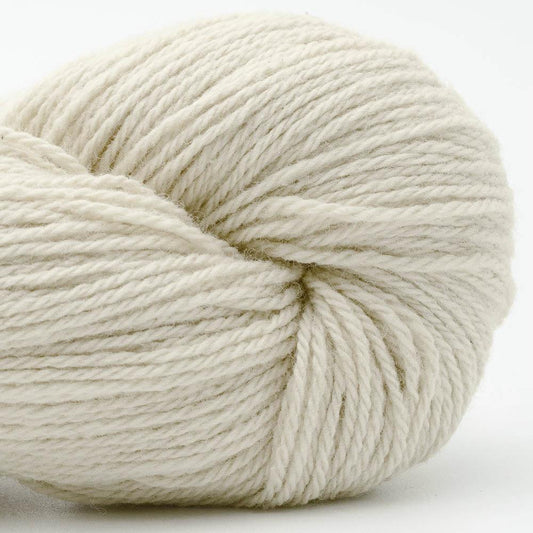 Close-up photo of a skein of Bio Balance yarn in vory.