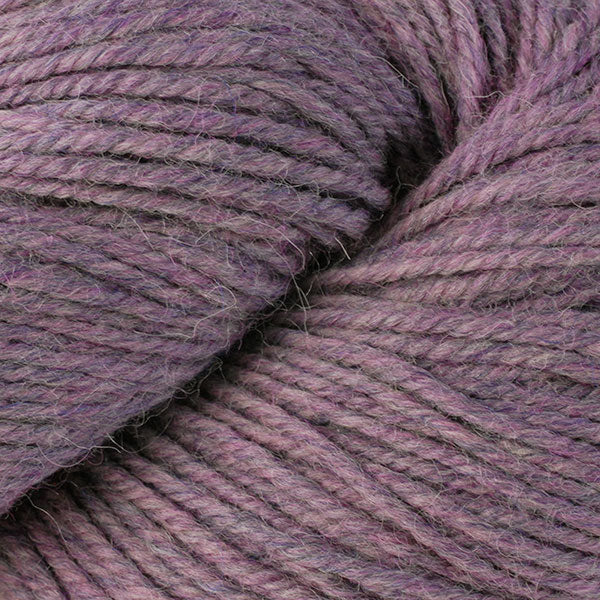 Close up on lavender skein of Berroco Ultra Alpaca yarn.