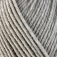 Close up on light gray ball of Berroco Ultra Wool yarn.